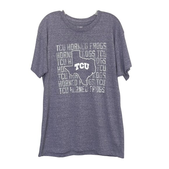 TCU Horned Frogs Tshirt Womens Large Purple New Pro Edge Fanwear - Picture 1 of 8